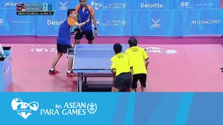 Table Tennis Men's Doubles (DM10) Malaysia vs Indonesia | 8th ASEAN Para Games 2015
