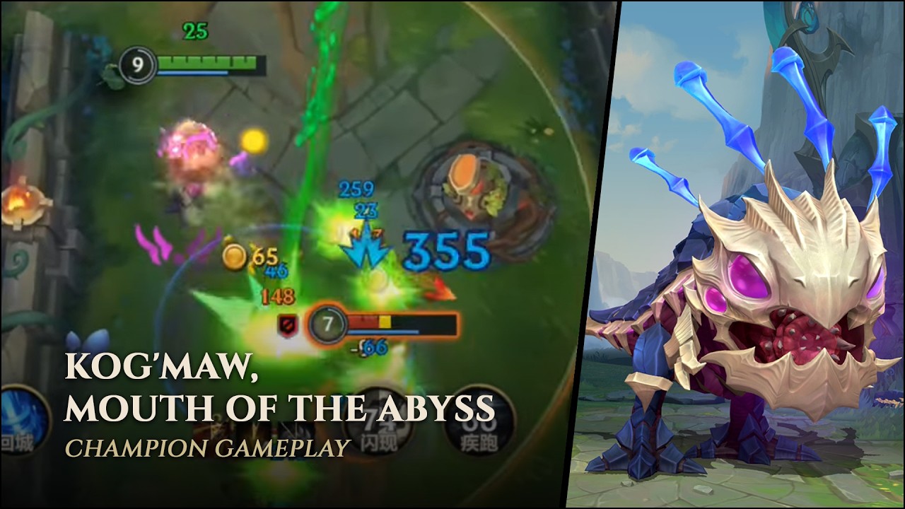 Kog Wild Rift Kog'Maw – Mouth of the Abyss Gameplay || League of Legends: Wild Rift ...