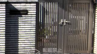 神奈川県のライシス門扉 4型 太たて桟 両開き 施工例 | エクステリアのエクスショップ