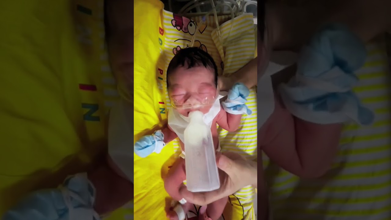 Hungry Newborn Cries for Milk 🍼😭 | Cutest First Feeding Ever 😍