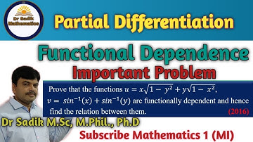 Functional dependence| Functional dependence problem#1|Functional dependence engineering mathematics