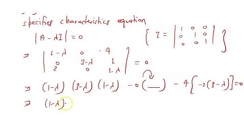 Verify the Cayley-Hamilton Theorem for A= [[  1  1  0; -1  0  1; -2 1… ]