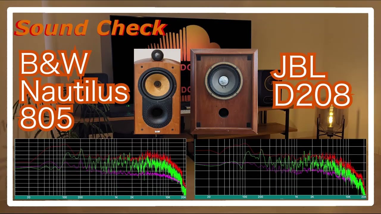 B&W Nautilus 805 vs JBL D208 [speaker Sound Comparison スピーカー