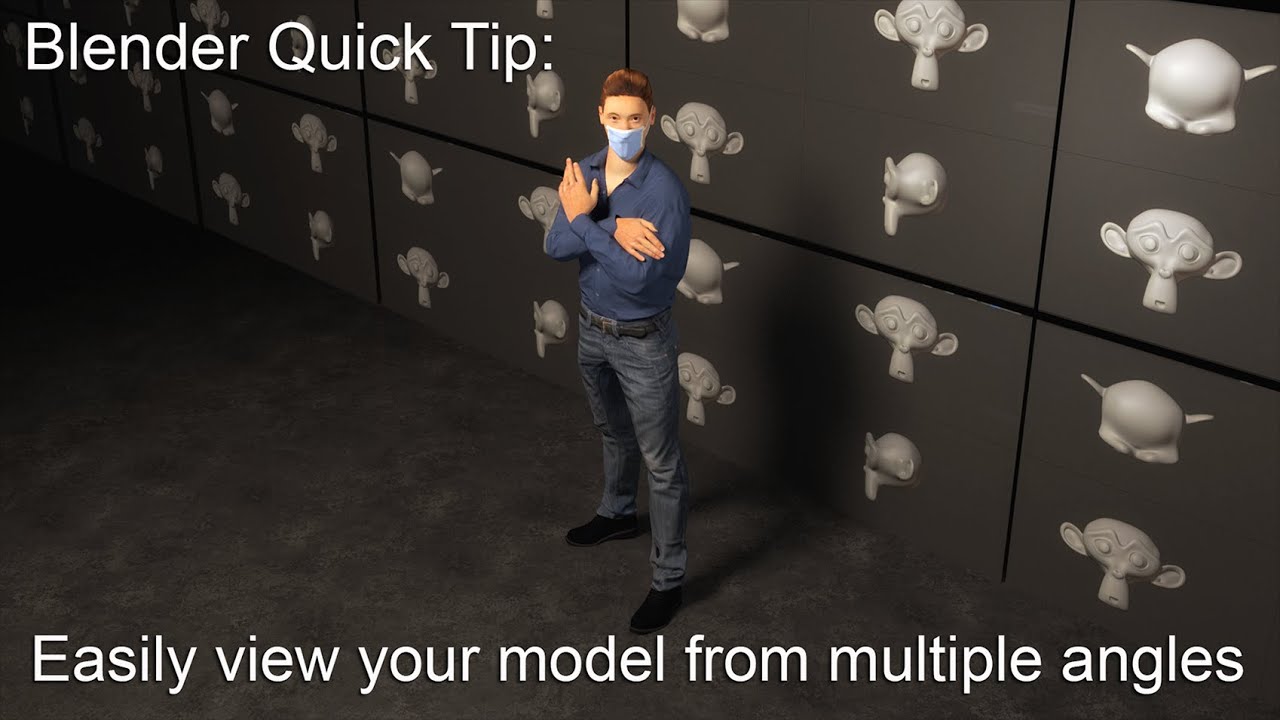 Blender Quick Tip: Learn how to get multiple views of your model in blender