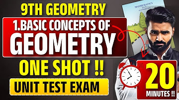 9th Std Geometry | 1.Basic Concepts in Geometry |One Shot Lecture | Pradeep Giri Sir