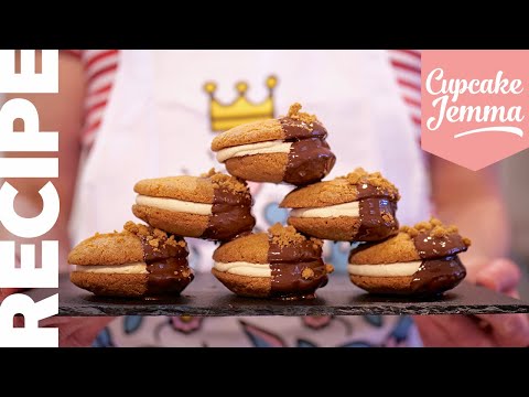 Biscoff Cookie Sandwich Recipe | #vegan | Cupcake Jemma | CupcakeJemma