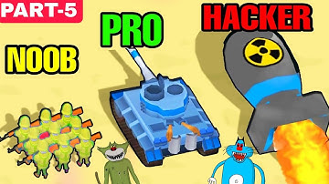 NOOB vs PRO vs HACKER in Army Commander Game with Oggy and Jack 😂 Funny Oggy Game Part-5