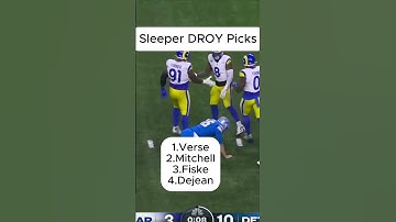My Sleeper DROY picks…