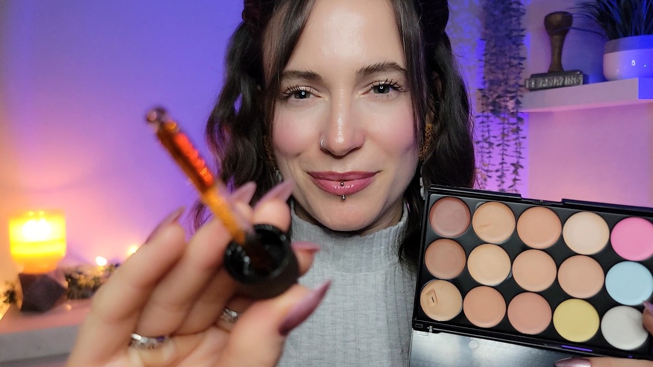 ASMR Soft Glam Makeover 💄 Makeup, Hair Styling, Skincare for Sleep (Layered)