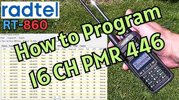 RADTEL RT - 860 PMR446 Software Program guide. Fixes NON TX issue.