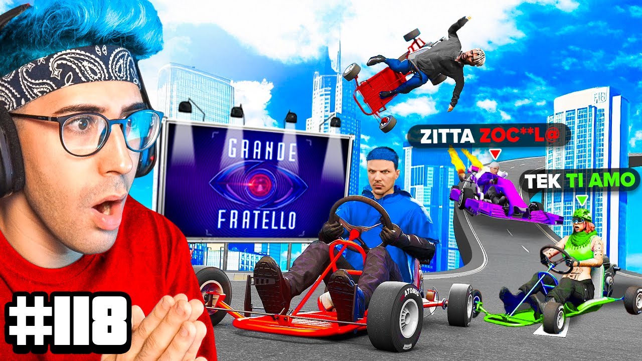 MELANIA LITIGA con una RAGAZZA che mi AMA nella GARA dei KART del GRANDE FRATELLO su GTA5RP (EP.118)