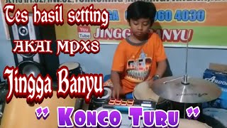 Jingga Banyu Mencoba Hasil Set Sampling (( sendiri )) Akai MPX8 || Konco Turu