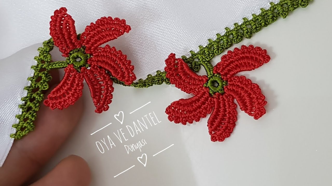 2027 Yeni Modelimiz Sizlerle japon Gülü Tığ Oyası Yapımı