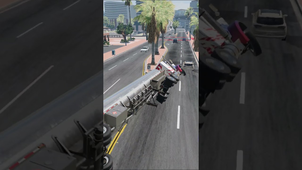 😱🚚 Horrifying Accident: Chemical Truck Overturned!