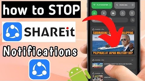 HOW TO TURN OFF notifications on SHAREit disable notifications on SHAREit 2024 tutorial