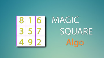 magic square ( Trick ) or magic square 3x3