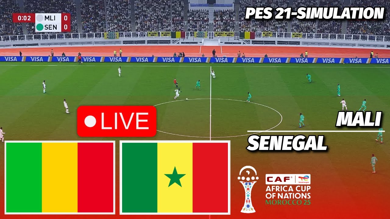 LIVE🔴| Mali vs Senegal - Africa Cup of Nations 2025 | Quarter-Final | PES 21 Simulation