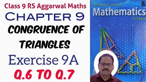 Exercise 9A Q.6 to Q.7 Class 9 RS Aggarwal Maths