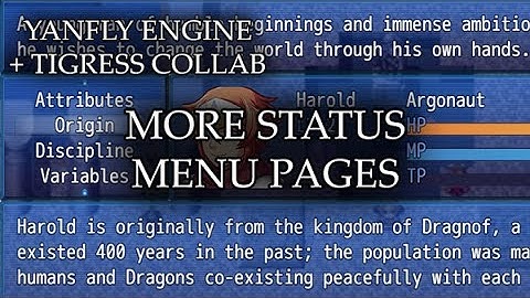 YEP.140 - More Status Menu Pages - RPG Maker MV