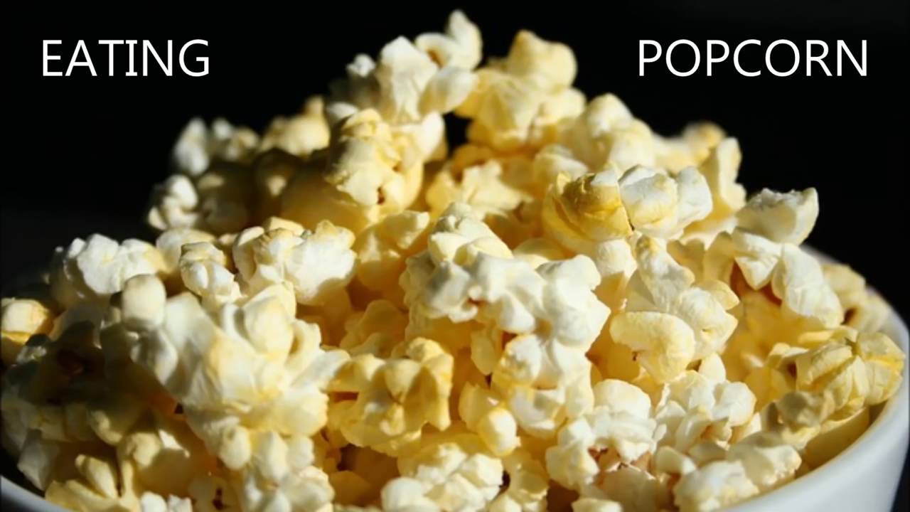 popcorn eat sounds YouTube