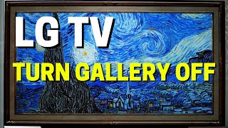 Turn Off Gallery Artwork During LG TV Signal Loss - Hidden Menu screenshot 4
