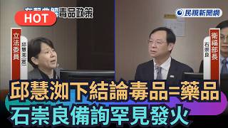 [Trending News] Chiu Huei-ru Falsely Equates Drugs with Medicine; Shih Chung-liang Angrily Rebuts...