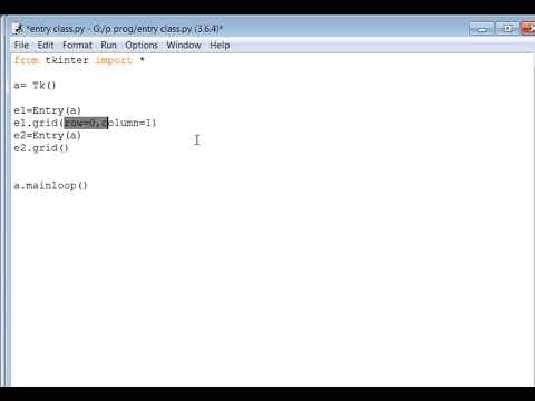 Simple program using Entry Class in Python