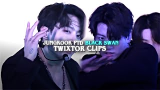 jungkook ptd concert black swan twixtor clips for editing (+ae sharpen and coloring)