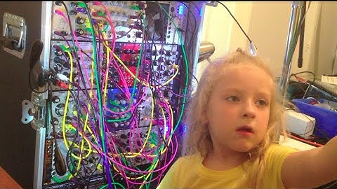 6 Year Old Girl Patches Modular Synth