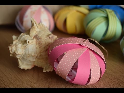 Paper ball ornaments - YouTube