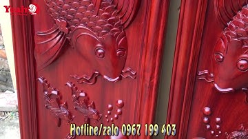 Tranh Gỗ Lý Ngư Vọng Nguyệt | Tranh Gỗ Cá Chép Trong Trăng