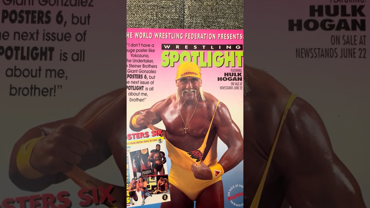 Vintage WWF Wrestling Spotlight Magazine with Hulk Hogan WWF WWE 