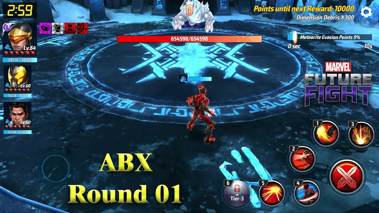 01 Alliance Battle Normal Mode & Extreme Mode (ABX) - Round 01 Gameplay - F2P - Marvel Future Fight