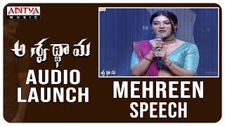Mehreen Speech @ Aswathama Audio Launch | Naga Shaurya