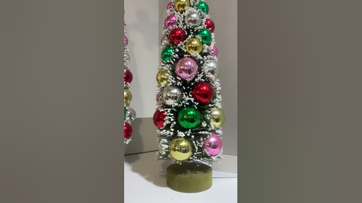 Set of 3 Frosted Multicolor Bottle Brush Trees Christmas Figure 2223850