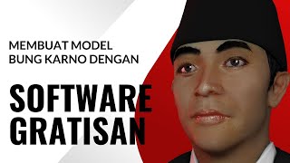 Software MakeHuman dan Blender untuk Membuat Model Soekarno screenshot 5