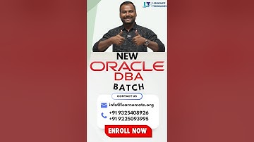 Start Your IT Career with Oracle DBA | New Batch at Learnomate