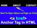14. How to link pages in HTML, Anchor Tag in HTML by cyber warriors