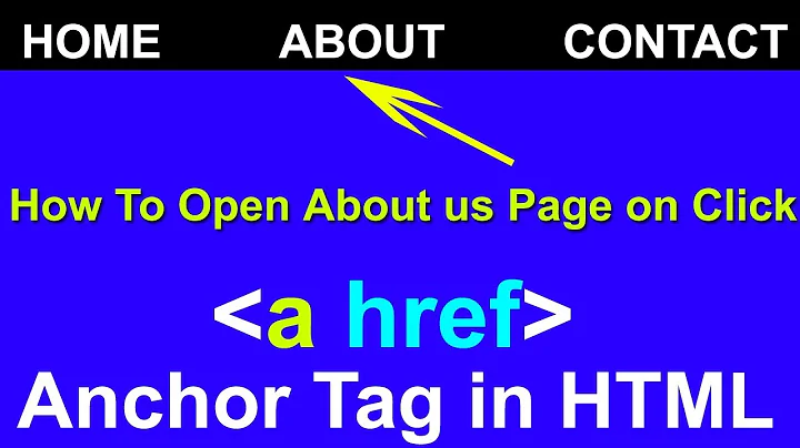 14. How to link pages in HTML, Anchor Tag in HTML by cyber warriors