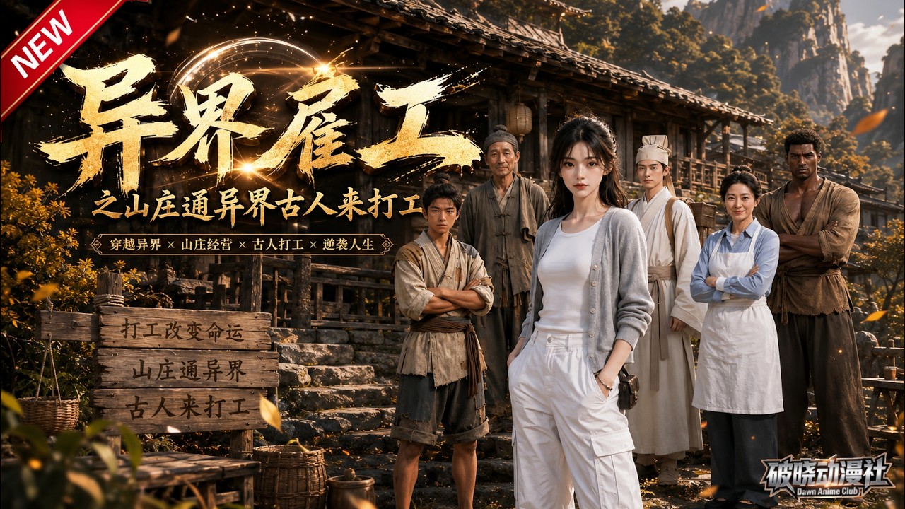 MULTISUB📢新番上线《异世雇工之山庄通异界古人来打工》第1~80集丨返乡接手破败农庄，偶遇隐世高人，协力开荒打造山间田园！#最新漫剧 #破晓动漫社