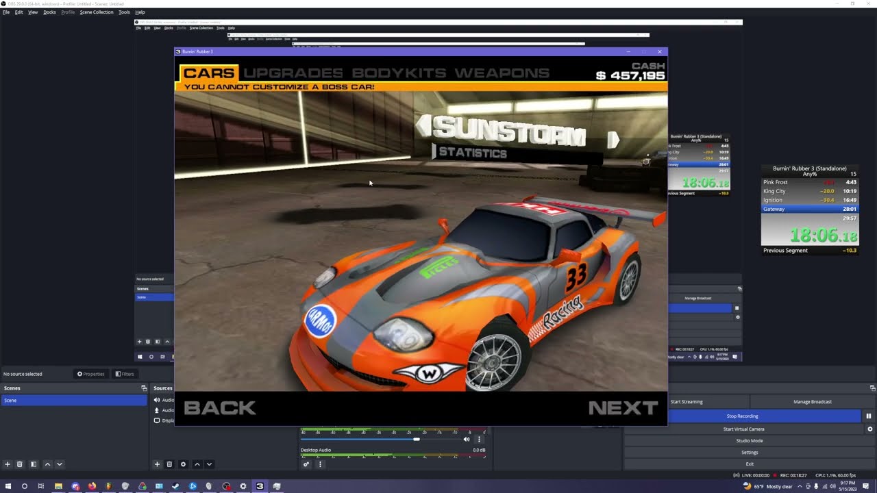 Burnin' Rubber 3 Speedrun (