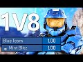 ALL 100 KILLS 1v8 Halo 3 PC Challenge - Halo MCC