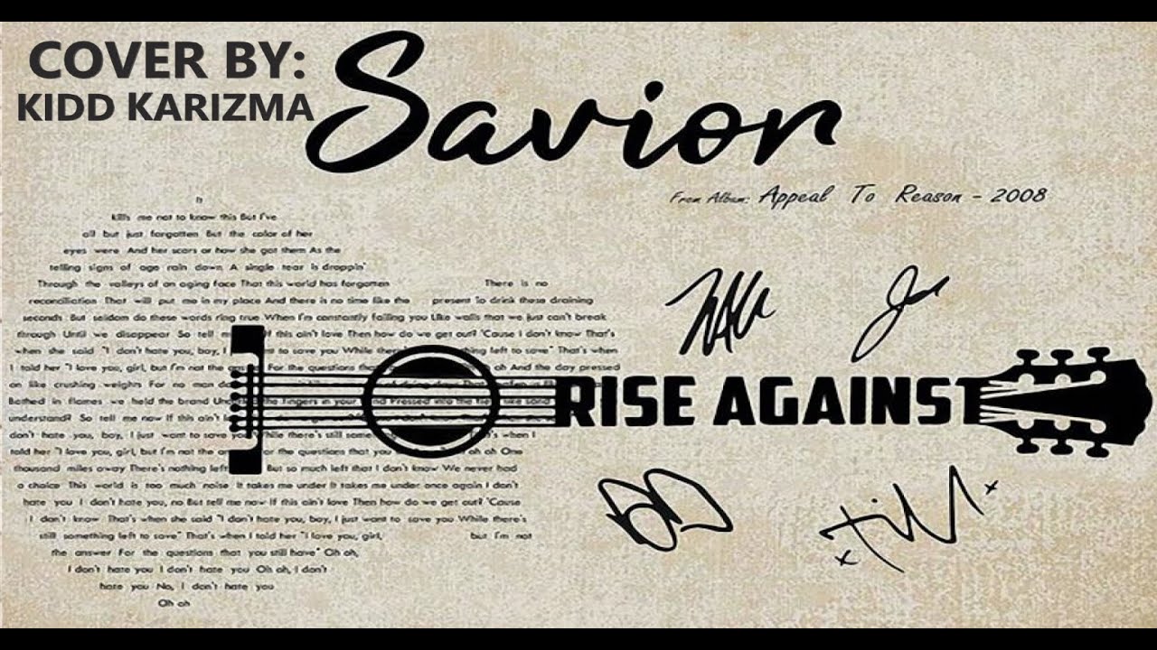 Savior Rise Against (First Time) Acoustic Cover By: Kidd Karizma