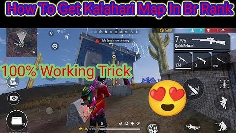 How To Get Kalahari Map In Br Rank 100% Working Trick || How To Get Kalahari Map