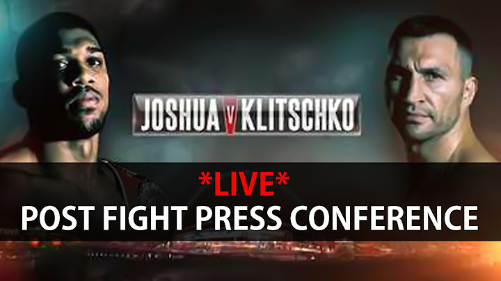 **LIVE** Anthony Joshua Post Fight Press Conference After Their Boxing Fight