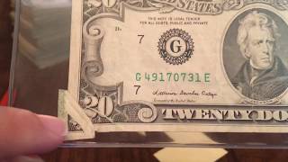 Famous Gutter fold error $20 Wealth