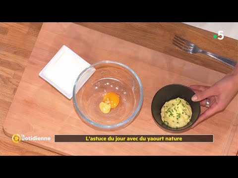 L&rsquo;astuce du jour avec du yaourt nature