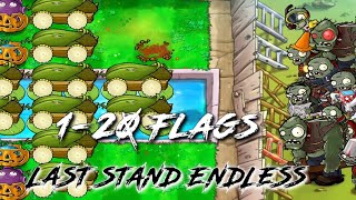 Plants Vs Zombies Last Stand Endless 1  20 Flags