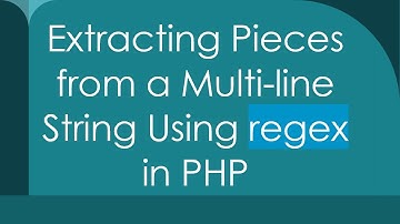 Extracting Pieces from a Multi-line String Using regex in PHP