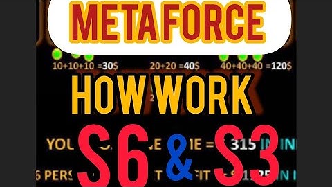 Meta force How work S6 & S3 SPECIAL VIDEO For SAUTH AFRICA TEAM IN ENGLISH